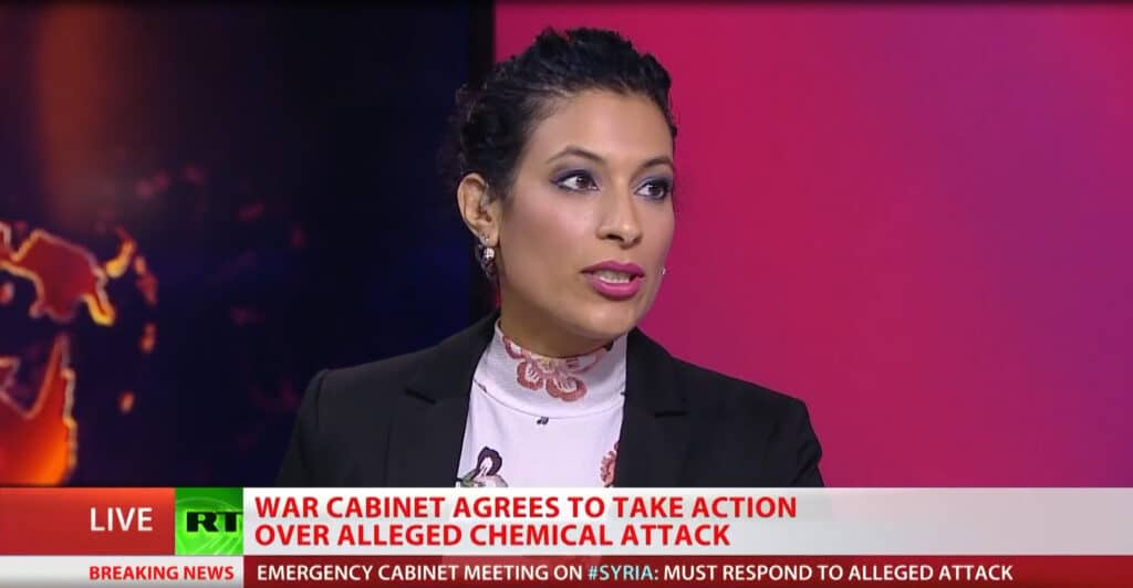 Nadira Tudor Journalist Russia Today UK broadcaster voice over agent at Great British Presenters